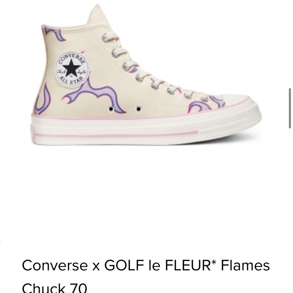 Converse x golf yellow flame